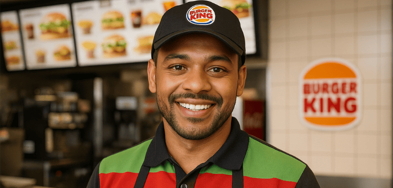 Burger King Mitarbeiter.